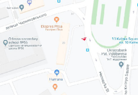 Ситилайт B в Одессе, 1.8x1.2  Генуезька - 10-го Квітня пл. B, зупинка схема