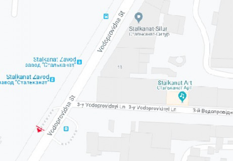 Билборд B в Одессе, 3x6  Водопровідна вул. "Консервний завод" В схема