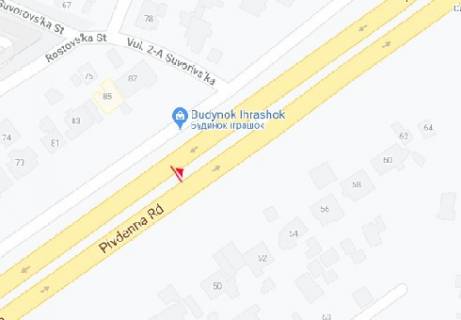 Білборд, Бігборд (Борд)  A у Одесі, 3x6  Південна дорога, 55 схема