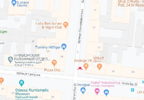 Citylight B in Odessa, 1.8x1.2  Katerinins'ka st. - Grec'ka st., 32 V scheme
