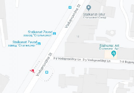 Билборд A в Одессе, 3x6  Водопровідна вул. "Консервний завод" А схема