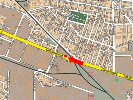 Билборд A в Одессе, 3x6  Столбовая вул., 83 / Степова вул., біля АЗС "Socar", в центр, верхня схема