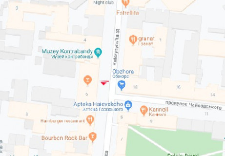 Ситилайт B в Одессе, 1.8x1.2  Катерининська (Європейська) вул., 6 B схема