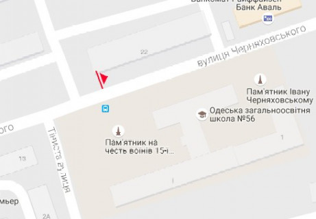 Скроллер A в Одессе, 2.32x3.14  Артура Савельєва вул. (Черняховського). №24 А2 - 465457 схема