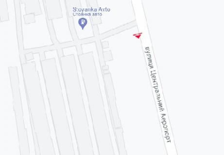 Ситилайт A в Одессе, 1.8x1.2  Центральний Аеропорт вул. (№16) схема
