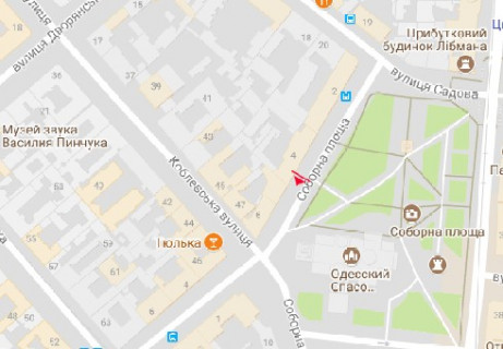 Ситилайт B в Одессе, 1.8x1.2  Соборна вул., 4 B схема