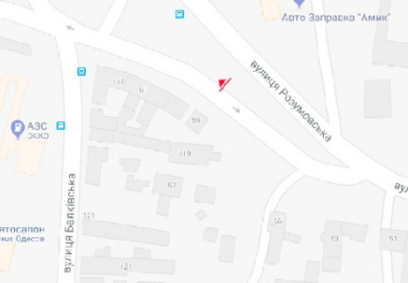 Ситилайт B в Одессе, 1.8x1.2  Разумовська вул. (навпроти центрального автовокзала) B (зупинка) схема