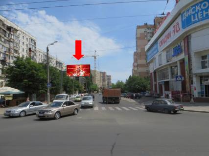 Білборд, Бігборд (Борд)  B у Одесі, 3x6  Вільямса вул. / Корольова вул., біля супермаркету "Таврия В", в бік Люстдорфської дороги Фото 1