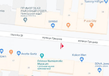 Нестандарт B в Одессе, 3x1.5  Грецька вул., №31 (Кокон) B схема