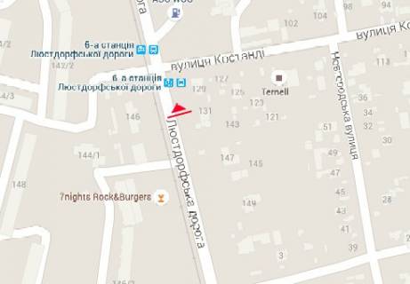 Билборд B в Одессе, 3x6  Люстдорфська дорога, 146г навпроти схема