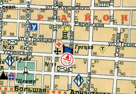 Scrolller, Scroll A in Odessa, 2.32x3.14  Risel'evs'ka st., 44 - Uspens'ka st. A3 - 465463 scheme