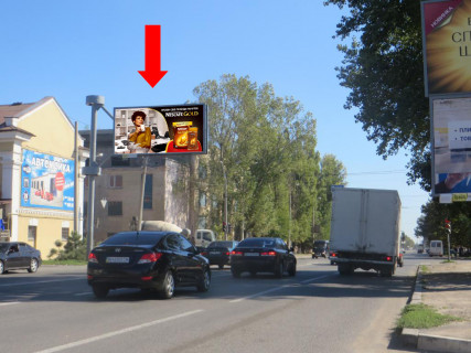 Билборд B в Одессе, 3x6  Стовпова вул., 30 / Степова вул., біля АЗС "Socar", в центр (флажок) фото 1