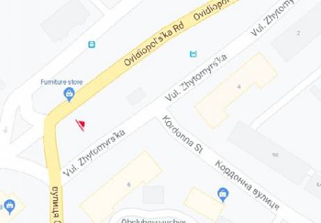 Билборд B в Одессе, 3x6  Овідіопольська дорога, 6 - Ріхтера Святослава вул. (Щорса) схема