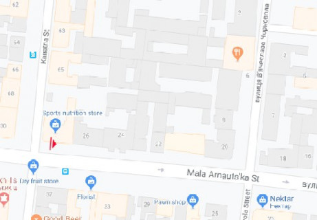 Citylight A in Odessa, 1.8x1.2  M. Arnauts'ka st., 41 - Kanatna st. A scheme
