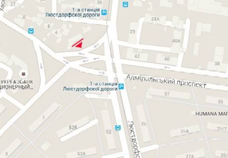 Білборд, Бігборд (Борд)  + у Одесі, 3x6  Люстдорфська дорога, 36а схема
