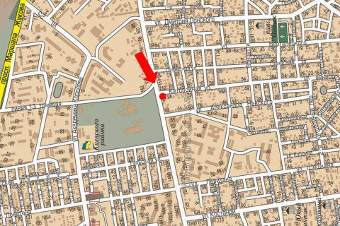 Билборд B в Одессе, 3x6  Люстдорфська дорога, 121А / Китобійна вул., з центру схема