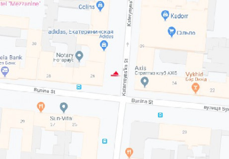 Ситилайт B в Одессе, 1.8x1.2  Катерининська (Європейська ) вул., 26 B схема