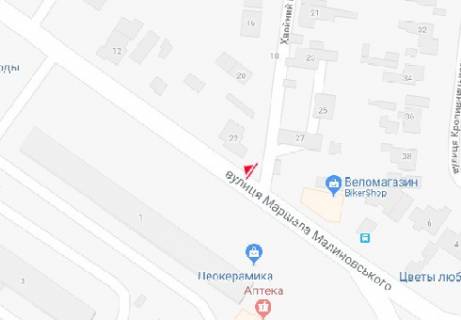 Билборд B в Одессе, 3x6  Вадатурського Олексія вул. (Маршала Малиновського). - Хвойний пров., 22 схема