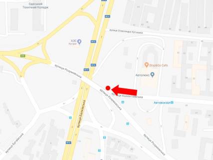 Billboard A in Odessa, 3x6  Розумовська вул. / Колонтаївська вул., біля Центрального автовокзалу, з центру scheme