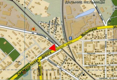 Билборд B в Одессе, 3x6  Іванівський міст - Овідіопольська дорога - Житомирська вул., в центр схема