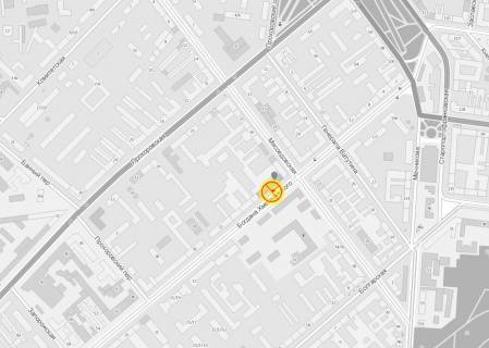 Билборд A в Одессе, 3x6  Хмельницького вул., 24 схема
