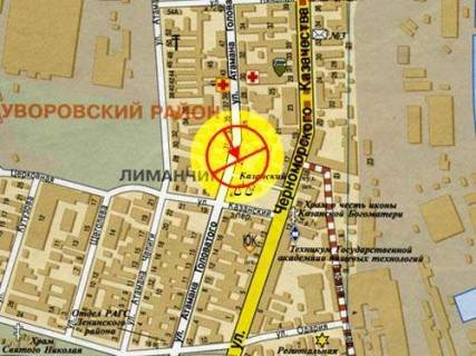 Билборд A в Одессе, 3x6  Головатого вул., біля автомагазину схема