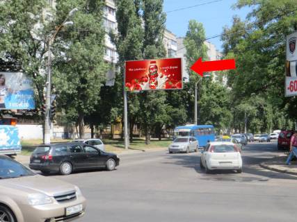 Билборд B в Одессе, 3x6  Гайдара вул., 30 / Петрова вул., біля супермаркету "Єва", в бік Філатова вул. фото 1