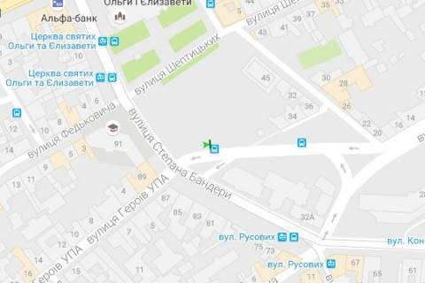 Нестандарт B у Львові, 1.2x1.8  Митрополита Андрея вул. - Митрополита Ангеловича вул. схема