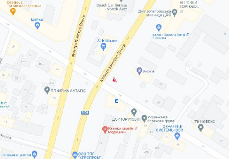 Видеоборд A в Днепр (Днепропетровск), 2.3x3.14  Князя Ярослава Мудрого (Ленінградська) вул., 60-64, (розширення 480х336) - 662047 схема