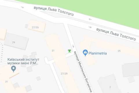 Бэклайт B в Киеве, 1.2x1.8  Микільсько-Ботанічна вул., 31 схема