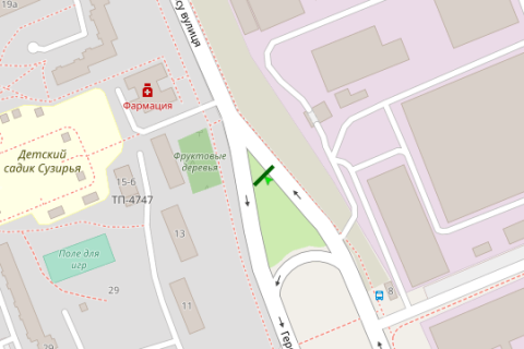 Білборд, Бігборд (Борд)  A у Києві, 3x6  Героїв космосу вул., 15 схема