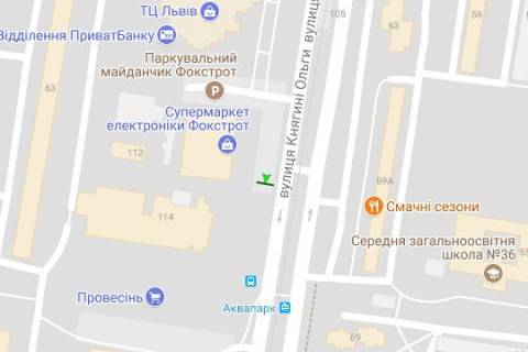 Призма A в Львове, 3x6  Княгині Ольги вул., 108 (призма) - 404991 схема