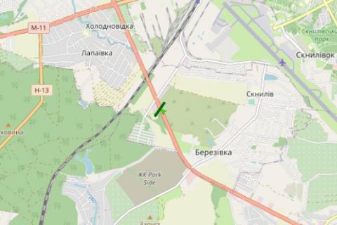 Билборд B на трассах Львовской области, 5x12  Кільцева дорога, км. 7+915 (у напрямку  Краковець) схема