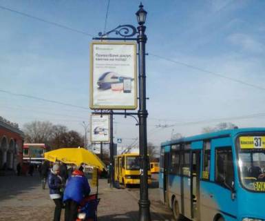 Ситилайт B в Чернигове, 1.2x1.8  Вокзальна пл., (№3) фото 1