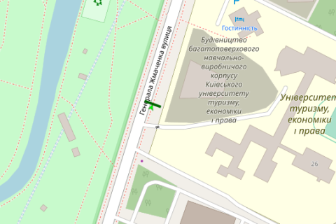 Білборд, Бігборд (Борд)  A у Василівці, 3x6  Генерала Жмаченка вул., 26 ЖК Автограф (у напрямку вул.Миропільської) схема