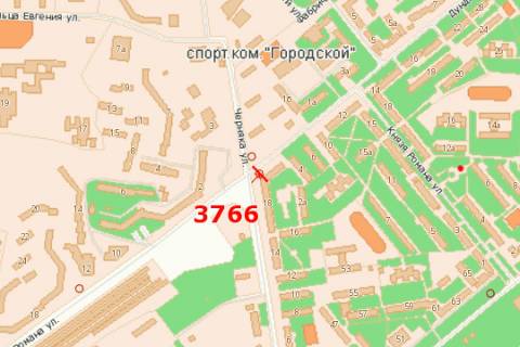 Билборд A в Ровно, 3x6  Дундича Олека вул. - вул. Богоявленська (Черняка) схема