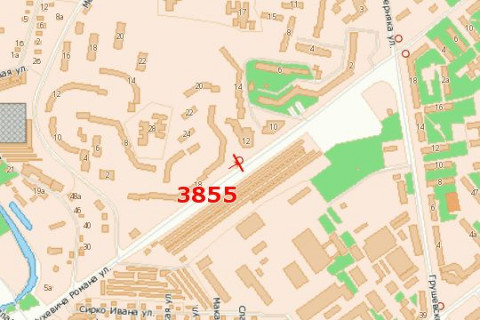 Білборд, Бігборд (Борд)  B у Василівці, 3x6  Шухевича Романа вул., 12 схема