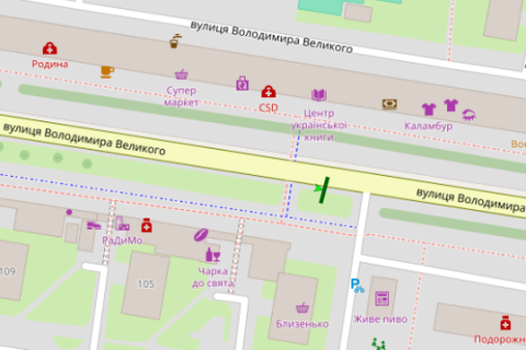 Скроллер A в Львове, 2.3x3.14  Володимира Великого вул., 103 - 666024 схема