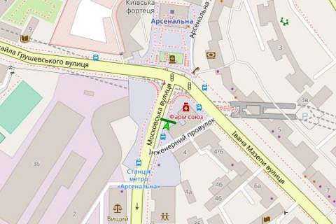 Ситилайт A в Васильевке, 1.2x1.8  Московська вул., 1/2 схема