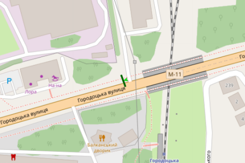 Скроллер A в Львове, 2.3x3.14  Городоцька вул., навпроти будинку №243 - 530524 схема