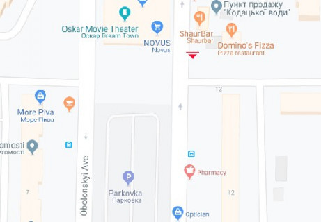 Призматрон, Призма A у Києві, 3x6  Оболонський просп., 14 - 662982 схема