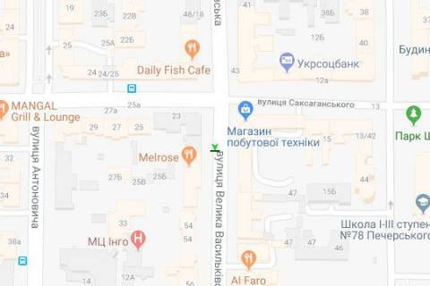 Ситилайт B в Киеве, 1.2x1.8  Велика Васильківська вул. (Червоноармійська)., 52 схема