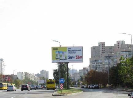 Билборд A в Киеве, 3x6  Ревуцького вул., : розподільник навпроти буд. №4 (у напрямку  разв Тростянецкой вул. и Ахматовой ) фото 1