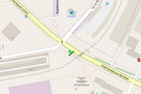 Билборд A в Васильевке, 3x6  Хортицьке шосе - Новгородська вул. схема