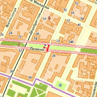 Бэклайт A в Николаеве, 1.2x1.8  Центральний просп. (Леніна просп.) - Героїв Рятувальників вул. (Лягіна) ., (№1) схема