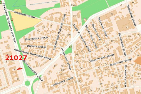 Билборд A в Васильевке Вячеслава Чорновола просп., 61 (в центр) схема