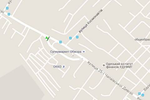 Billboard A in Vasylivka, 3x6  Inglezi st. (25-oi Capaevs'koi Divizii st.), 12 - Kosmonavtiv st. scheme