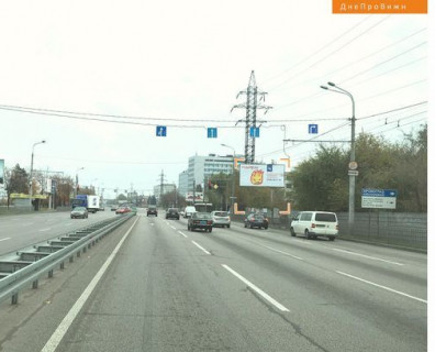 Билборд A в Днепр (Днепропетровск), 3x6  Набережна Заводська вул. - Павлова вул. фото 1