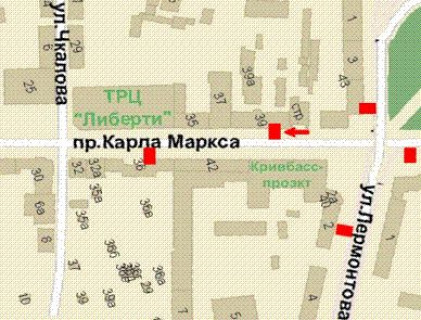 Сiтiлайт A у Василівці Поштовий просп., 39 схема