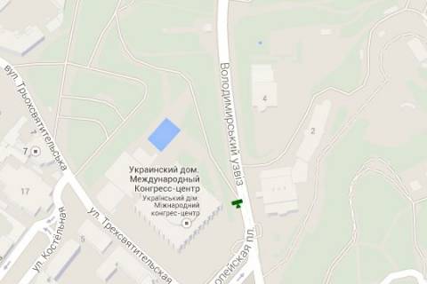 Бэклайт B в Киеве, 1.2x1.8  Володимирський узвіз, (зелена зона) №1 схема